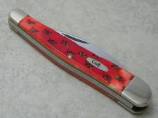 Case XX USA 2003 Genuine Dark Red Bone 6355WH SS Wharncliffe Seahorse Whittler Knife in Box