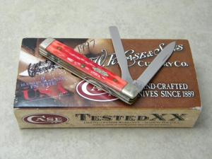 Case XX USA 2005 Red Bone amp Natural Bone 6282 SP-SS Baby Doc Magicians Knife in Box