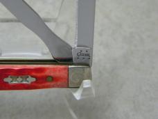 Case XX USA 2005 Red Bone & Natural Bone 6282 SP-SS Baby Doc Magician's Knife in Box