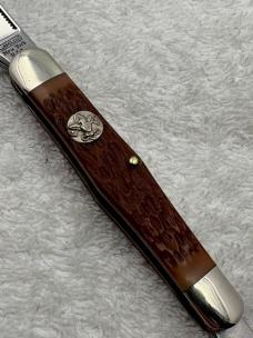 Camillus New York USA Vintage Boy Scout 3 Blade Folding Knife (#20)