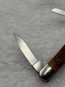 Camillus New York USA Vintage Boy Scout 3 Blade Folding Knife (#20)
