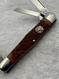 Camillus New York USA Vintage Boy Scout 3 Blade Folding Knife (#20)