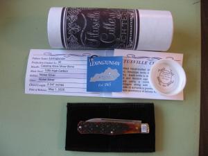 DANIELS FAMILY KNIFE BRANDS-TITUSVILLE CUTLERY-LEXINGTONIAN-CAROLINA WINE BONE