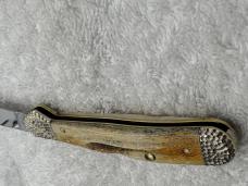 Case XX Stag 1 Blade Mini Copperlock Pattern 51749LSS Engraved Bolsters USA (#53)