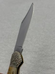 Case XX Stag 1 Blade Mini Copperlock Pattern 51749LSS Engraved Bolsters USA (#53)
