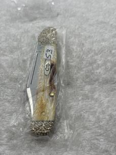 Case XX Stag 1 Blade Mini Copperlock Pattern 51749LSS Engraved Bolsters USA (#53)