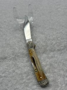 Case XX Stag 1 Blade Mini Copperlock Pattern 51749LSS Engraved Bolsters USA (#53)