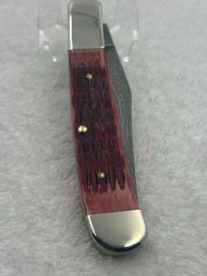 Parker Edwards Vintage 1 Blade Damascus Blade Trapper Made In Alabama USA (#39)