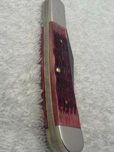 Parker Edwards Vintage 1 Blade Damascus Blade Trapper Made In Alabama USA (#39)