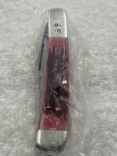 Parker Edwards Vintage 1 Blade Damascus Blade Trapper Made In Alabama USA (#39)