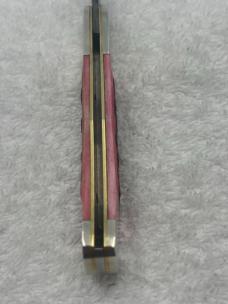 Parker Edwards Vintage 1 Blade Damascus Blade Trapper Made In Alabama USA (#39)