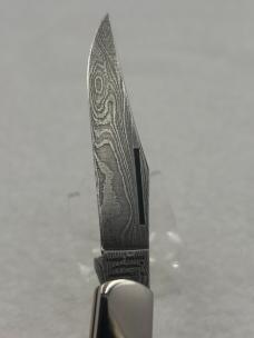 Parker Edwards Vintage 1 Blade Damascus Blade Trapper Made In Alabama USA (#39)