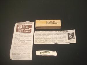 BUCK 525 V GENT MEMORY SERIES 1989 NEW IN BOX BASS MODEL