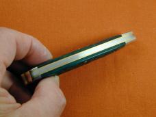 Weed & Co. Green Jigged Bone Trapper Knife NIT from Cooper Cutlery USA 5119GJB