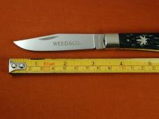 Weed & Co. Green Jigged Bone Trapper Knife NIT from Cooper Cutlery USA 5119GJB