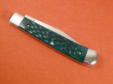 Weed & Co. Green Jigged Bone Trapper Knife NIT from Cooper Cutlery USA 5119GJB