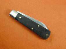 Beaver Falls Cutlery Smooth Ebony Wood Jack Knife NIT from Cooper Cutlery Made in USA EBONY