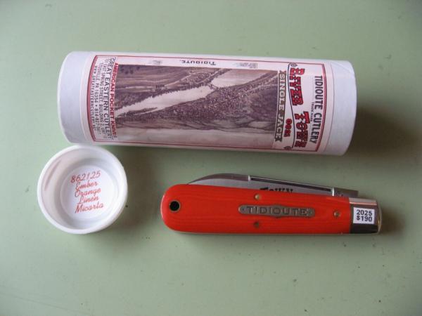 GREAT EASTERN TITIOUTE 862121 RIVER TOWN JACK EMBER ORANGE LINEN MICARTA