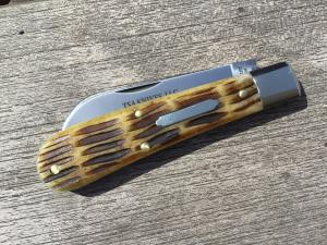 Great Eastern Cutlery 933124 Jigged Calico Bone Ram Foot TSA exclusive