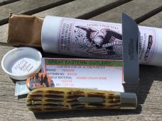 Great Eastern Cutlery 933124 Jigged Calico Bone Ram Foot TSA exclusive 