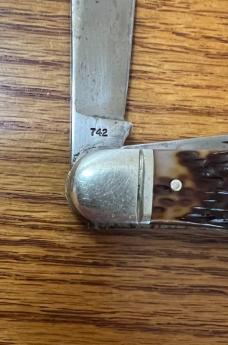 WESTERN USA 742 THREE BLADE STOCKMAN POCKET KNIFE - 4" CLOSED
