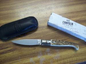 AGA Campolin Pattada Scarce Italian Automatic Genuine StagAntler UNUSED WPouch amp Box