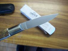 A.G.A. Campolin Pattada Scarce Italian Automatic Genuine Stag/Antler UNUSED W/Pouch & Box