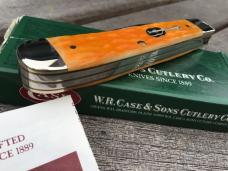 Case 2-blade Trapper Parsimmons Jig Bone 6254 SS Guitar Shield
