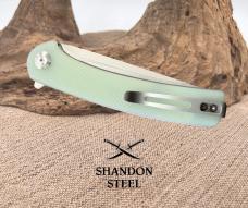 Civivi Knives Mini Asticus C19026B-3 10Cr15CoMoV Steel Natural G10 Pocket Clip 