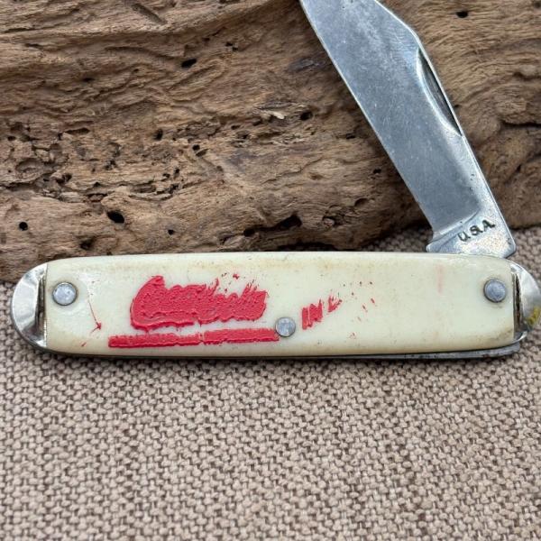 COCA COLA Advertising Knife USA VINTAGE 1 Blade Equal End Novelty Jack (95)