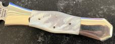 Beautiful Graham Clayton Digby's Mother Of Pearl Fixed Blade Knife, Sheffield England