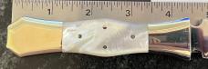 Beautiful Graham Clayton Digby's Mother Of Pearl Fixed Blade Knife, Sheffield England