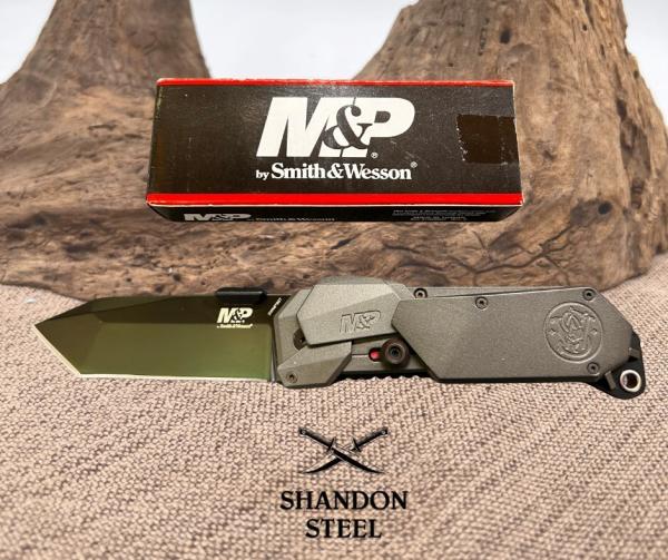 Smith & Wesson M&P MAGIC Linerlock A/O Aluminum Folding Pocket Knife MP9BT NIB