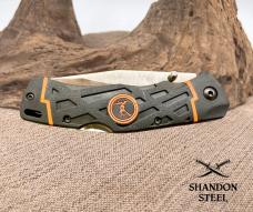 Elk Ridge Evolution Pro Flipper Pocket Knife Folder 923PL New with Sheath 