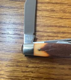SCHRADE NY USA 832 POCKET KNIFE & 832 VIEW TUBE BOX