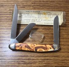 SCHRADE USA 896K POCKET KNIFE & 896K VIEW TUBE BOX - NOS