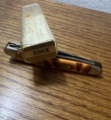 SCHRADE USA 896K POCKET KNIFE & 896K VIEW TUBE BOX - NOS