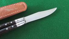 RARE WWII FHM Philippine Batangas Balisong Butterfly Knife w/Original Leather Pouch
