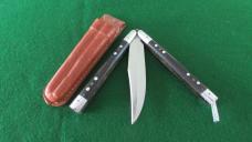 RARE WWII FHM Philippine Batangas Balisong Butterfly Knife w/Original Leather Pouch