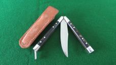 RARE WWII FHM Philippine Batangas Balisong Butterfly Knife w/Original Leather Pouch