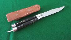 RARE WWII FHM Philippine Batangas Balisong Butterfly Knife w/Original Leather Pouch