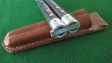 RARE WWII FHM Philippine Batangas Balisong Butterfly Knife w/Original Leather Pouch