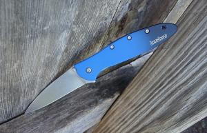 Kershaw Leek MagnaCut AO Knife Gradient Blue and Black - New