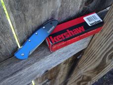 Kershaw Leek MagnaCut A/O Knife Gradient Blue and Black - New