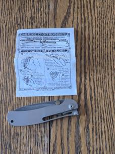 A.G. Russell Original One-Hand Knife – Rare Damascus Blade – Made in USA (Assembled)