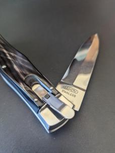 NEW Mikov Buffalo Horn Camper Picnic Predator Lever Lock Automatic Knife  (3.7