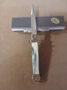 12"MALTESE SHEEP HORN (RAM)SWITCH BLADE BY ANTONIO CONTINI SARDINIA, ITALY