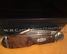 2005 Case Select Large Copperlock w/Exotic Amboyna Wood Handles, Worked Blade,Back Spring&Fluted B’s