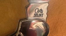 2005 Case Select Large Copperlock w/Exotic Amboyna Wood Handles, Worked Blade,Back Spring&Fluted B’s