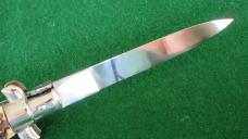 RARE c. 1960's C. JUL HERTBERTZ Rostfrei 20cm 8" RED DOT Safety STAG Stiletto MINT !